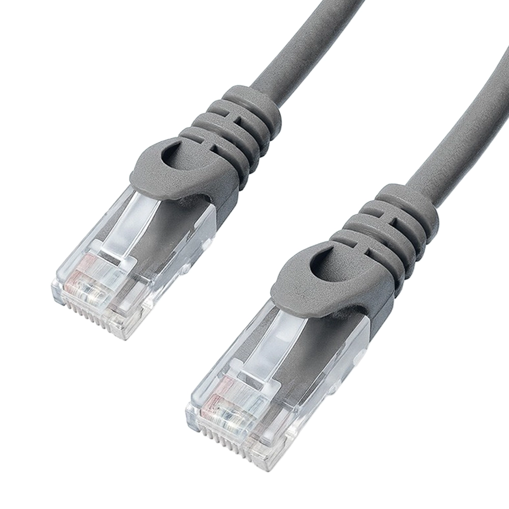 Assynia Cat6 U/UTP Slimline Patch Lead, LSZH, 0.3m, Grey